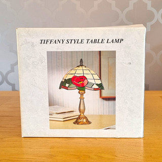 Star United Tiffany Style Floral Table Lamp Antique Bronze E14 25W 37cm