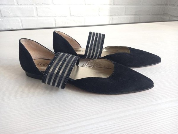 Women Elena Heels Black Suede 40