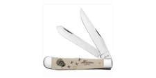 CASE XX KNIVES TURKEY NATURAL SMOOTH BONE TRAPPER W/SHIELD 6254 SS (914459) POCK