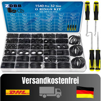 O-Ring Set 4Mm-50Mm Nitrilkautschuk 1540 StüCk Sort