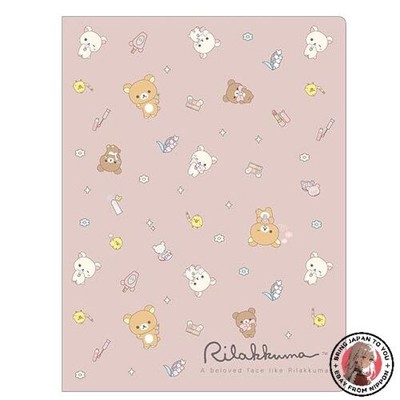 NEU San-X Rilakkuma Hardcover Double Clear Holder FA17002