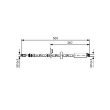 Flexible de frein Peugeot 208