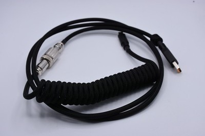 Glorious Coiled USB-C Keyboard Cable Aviator Black