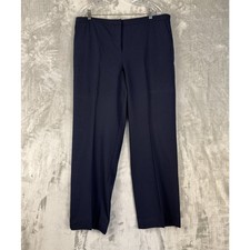 Tommy Hilfiger Women Navy Blue Straight Leg Dress Pants Size 18