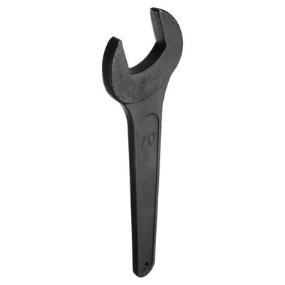 Single Open Ended Spanner Wrenches, 70mm for Auto Repair, Black