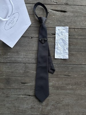 Prada Krawatte schwarz, Top Zustand