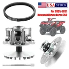 Primary Secondary Clutch+Belt+Puller SET for 2005-2021 Kawasaki Brute Force 750