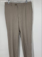 Joseph Abboud Womens Tan Flat Front Pockets Slacks Dress Pants No Size