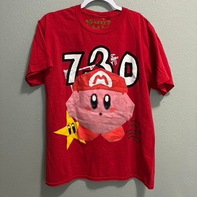 asspizza Mario Kirby Copycat Super Smash Bros 64 Revived Red Tee Medium