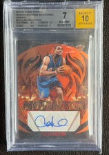 6703 Allan Houston 2023 Panini Phoenix Orange Inferno Etchings Auto /49 BGS 7/10