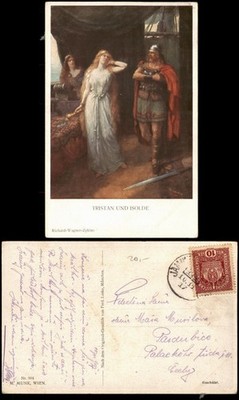 TRISTAN UND ISOLDE Nach Original-Gemälde Ferd. Leeke München 1917
