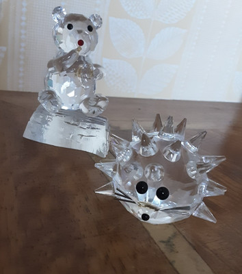 Swarovski Igel Briefbeschwerer & andere Glasbären
