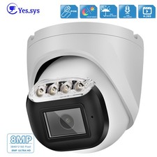 8MP AI POE Camera Smart Color Night Vision Full Metal Case 2.8mm Wide Angle lens