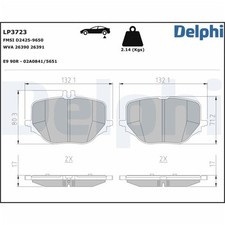 Delphi Bremsbeläge hinten für Mercedes Glc S-Klasse