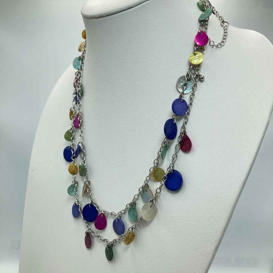 Collar Lia Sophia Desfile Prismático Genuino Madreperla Multicolor 46-49" Foto 4 de 4