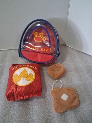 Build-A-Bear Workshop School Bag Backpack Lunch Items Crunchos Cookie Toast