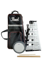 Pearl Xylophone Bell Kit with Drum Sticks Stand Carrying Case Practice Pad Case