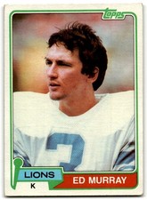 1981 Topps #440 Ed Murray Detroit Lions Rookie
