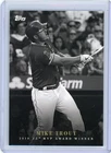 2020 Topps On Demand Black & White Mike Trout LA Angels Champions & Awards Card