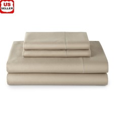 3-Piece 400-Thread HYGROCOTTON Sheet Set Cooling Moisture Wicking Durable Twin