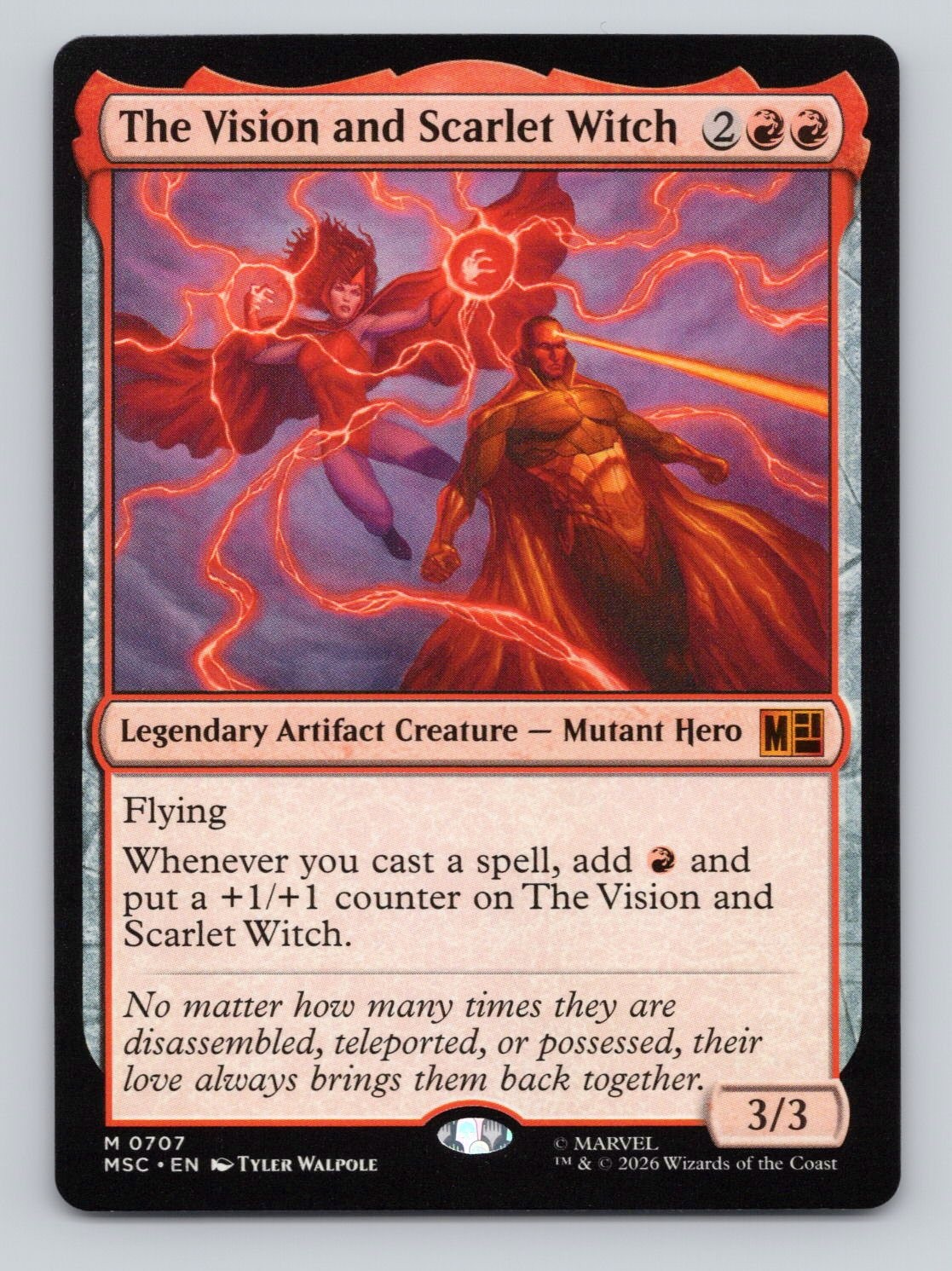 The Vision and Scarlet Witch M Commander: Marvel Super Heroes 707 NM