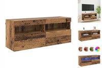 Lowboard Wandboard TV- Schrank Tv-Wandschrank Altholz 100X30X40 Cm Spanplatte