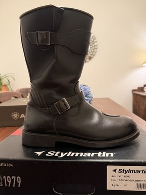 Stylmartin Legend Evo WP Motorcycle Boots-Brown size 13
