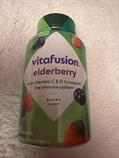 Vitafusion Elderberry Gummy Vitamins C  D Berry Flavor Exp 07/2026