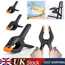 10 Pack Large Heavy Duty Nylon Spring Clamps Non-Slip Tarpaulin Quick Grip Clips