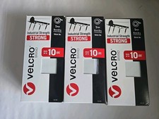 NIP VELCRO Brand Industrial Strength Heavy Duty 5 ft x 2 in Holds 10 lb White x3