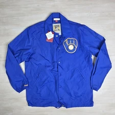 Milwaukee Brewers Mitchell & Ness Cooperstown Collection Baseball Jacket Medium
