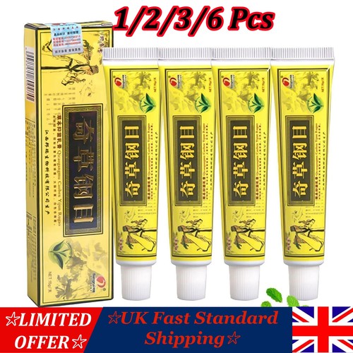 1/3/6pcs Eczema Cream Natural Organic Herbal Skin Cream Healing Cream - Afbeelding 1 van 11