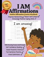 I AM Affirmations For Kids, Affirmation And Handwriting Practice Workbook -...