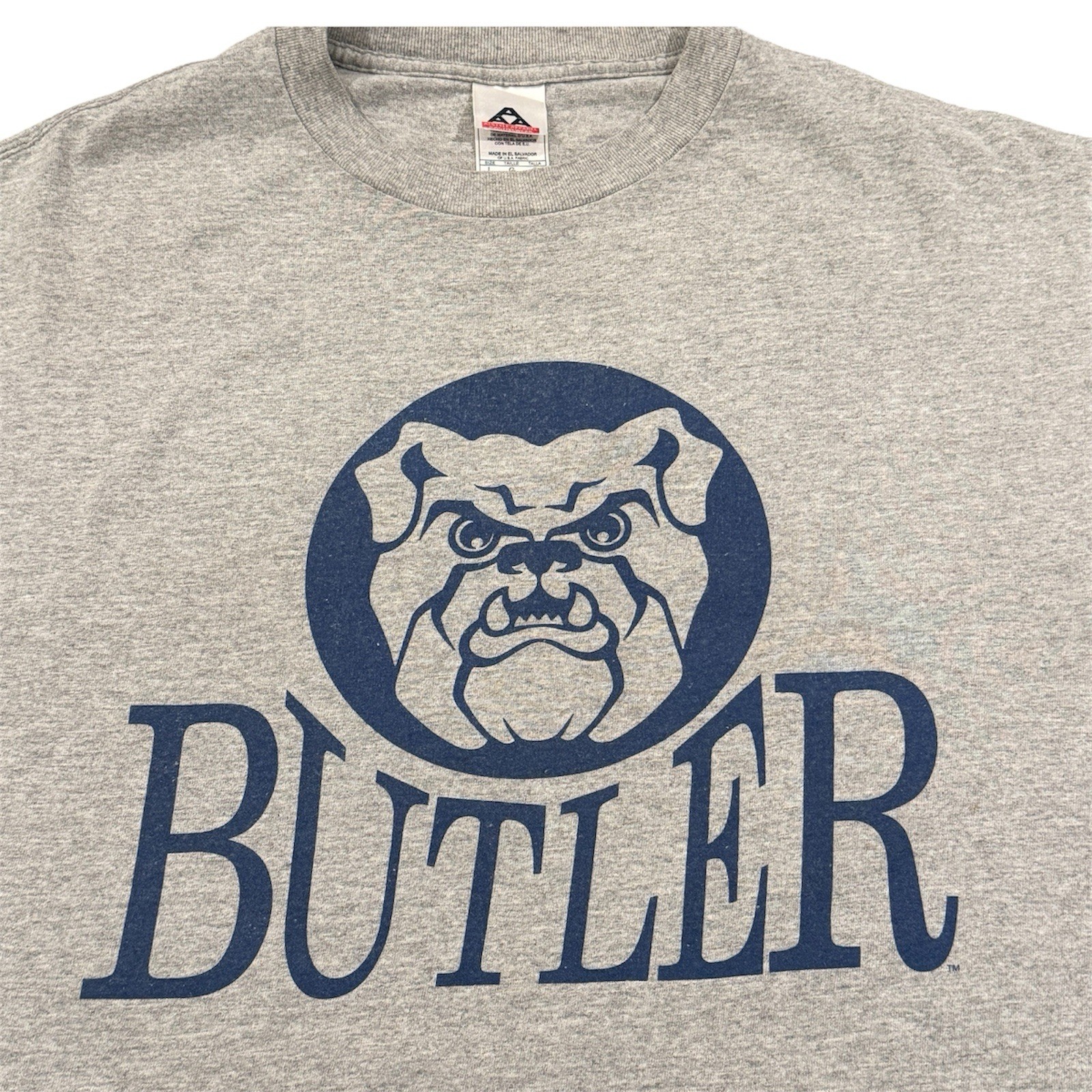 Vintage Butler Bulldogs T Shirt Men's Large Gray NCAA University Y2K College