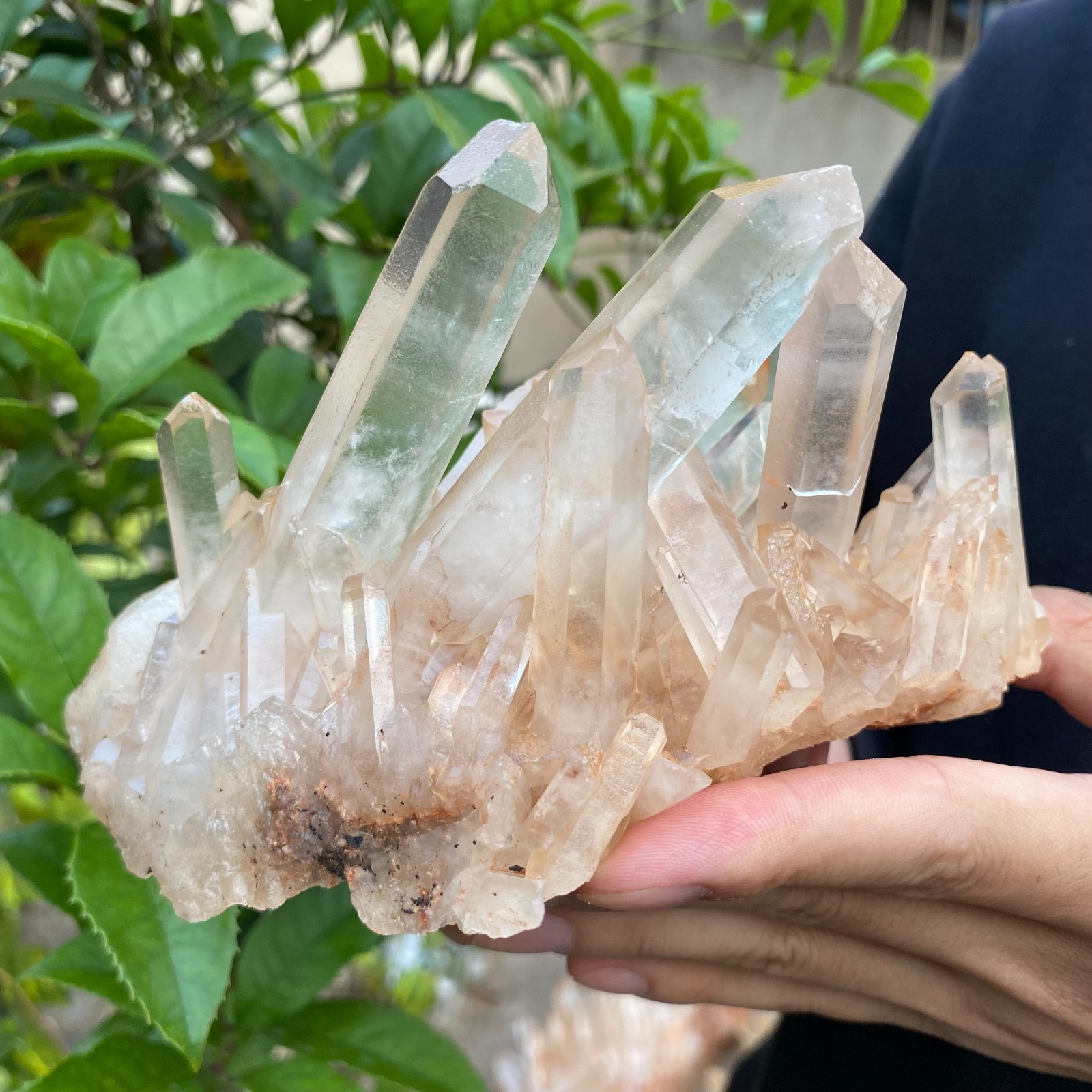 1.7lb Natural Clear White Crystal Quartz Cluster Rough Healing Specimen