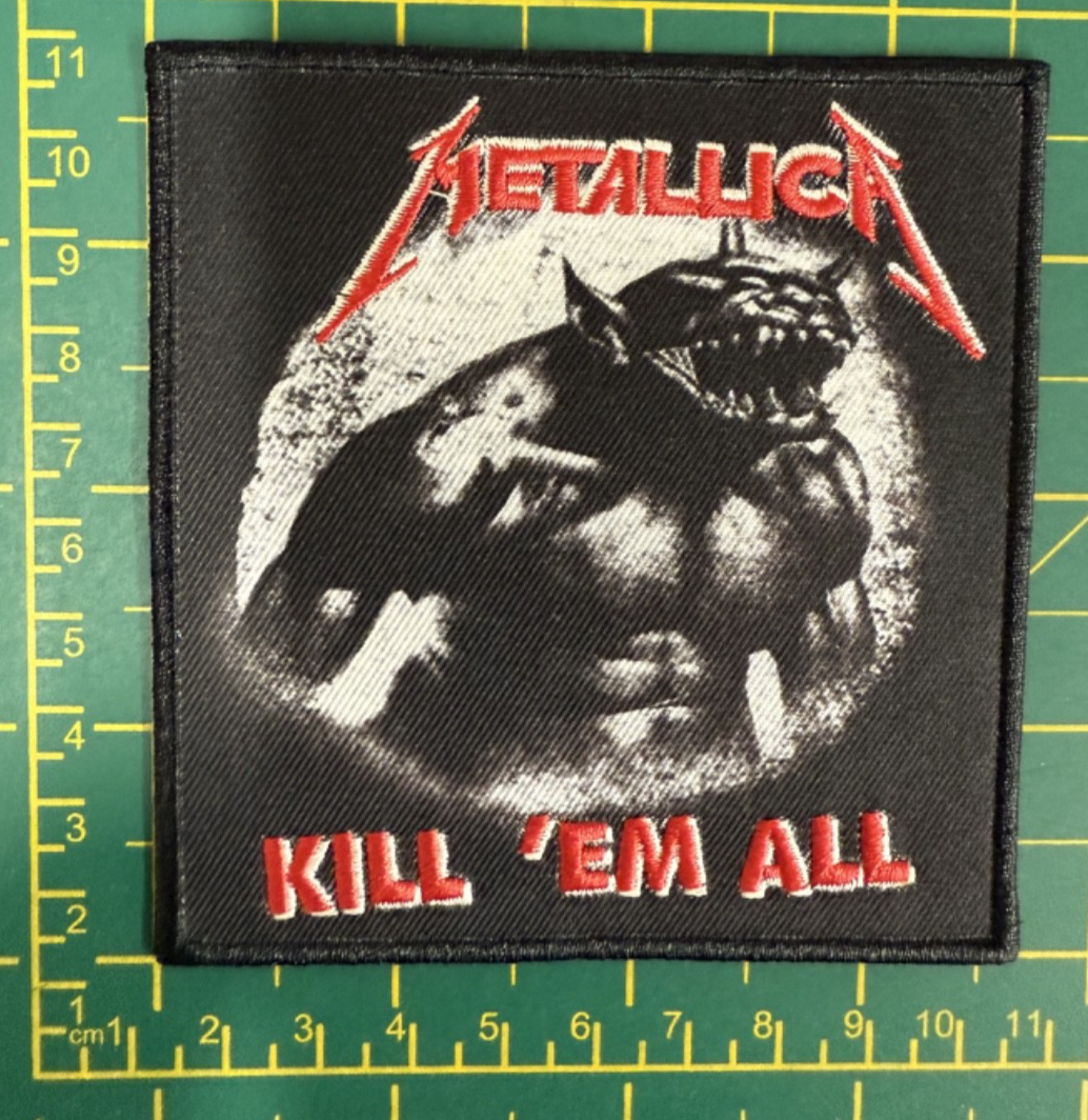 Metallica Kill Em All Jump In The Fire Woven Sew Or Iron On Patch Official
