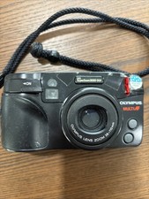 Olympus SuperZoom 3000 DLX 35mm Film Point and Shoot Camera Black For Parts
