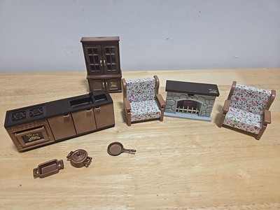 Calico Critters Living Room Family Room Furniture Maple Town Kitchen Lot