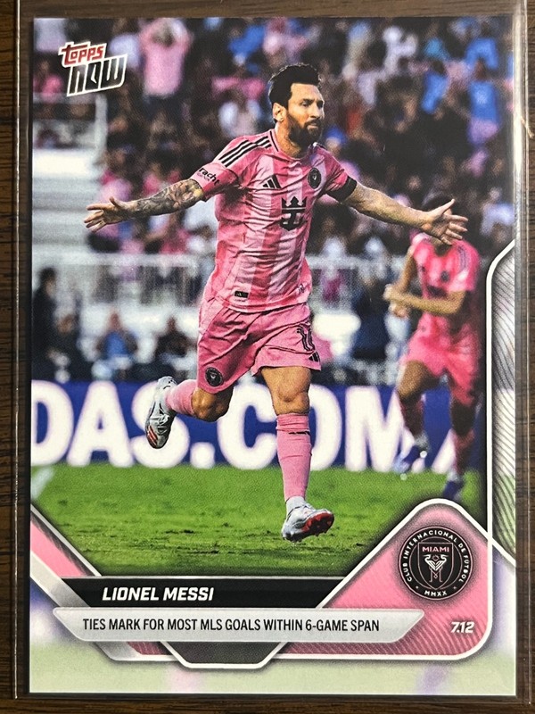 2025 Topps Now MLS #63 Lionel Messi Inter Miami CF