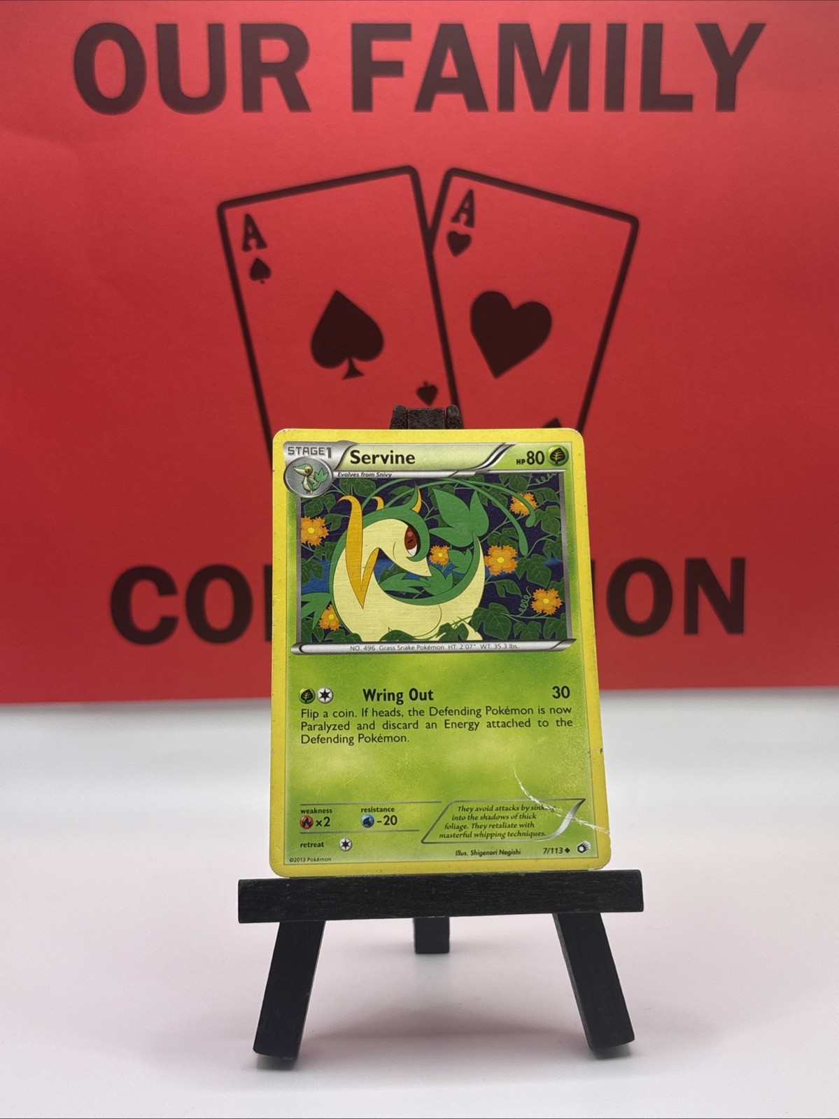 Servine 7/113 Legendary Treasures Pokemon TCG Regular Uncommon 2013 HP