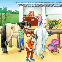 Ravensburger Kinderpuzzle - 05129 Ein Tag Auf Dem Reiterhof - 3X49 Teile...