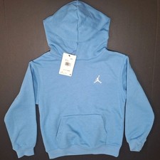 Jordan 95F116-B9F Boys' Small Brooklyn Fleece Pullover Hoodie, University Blue