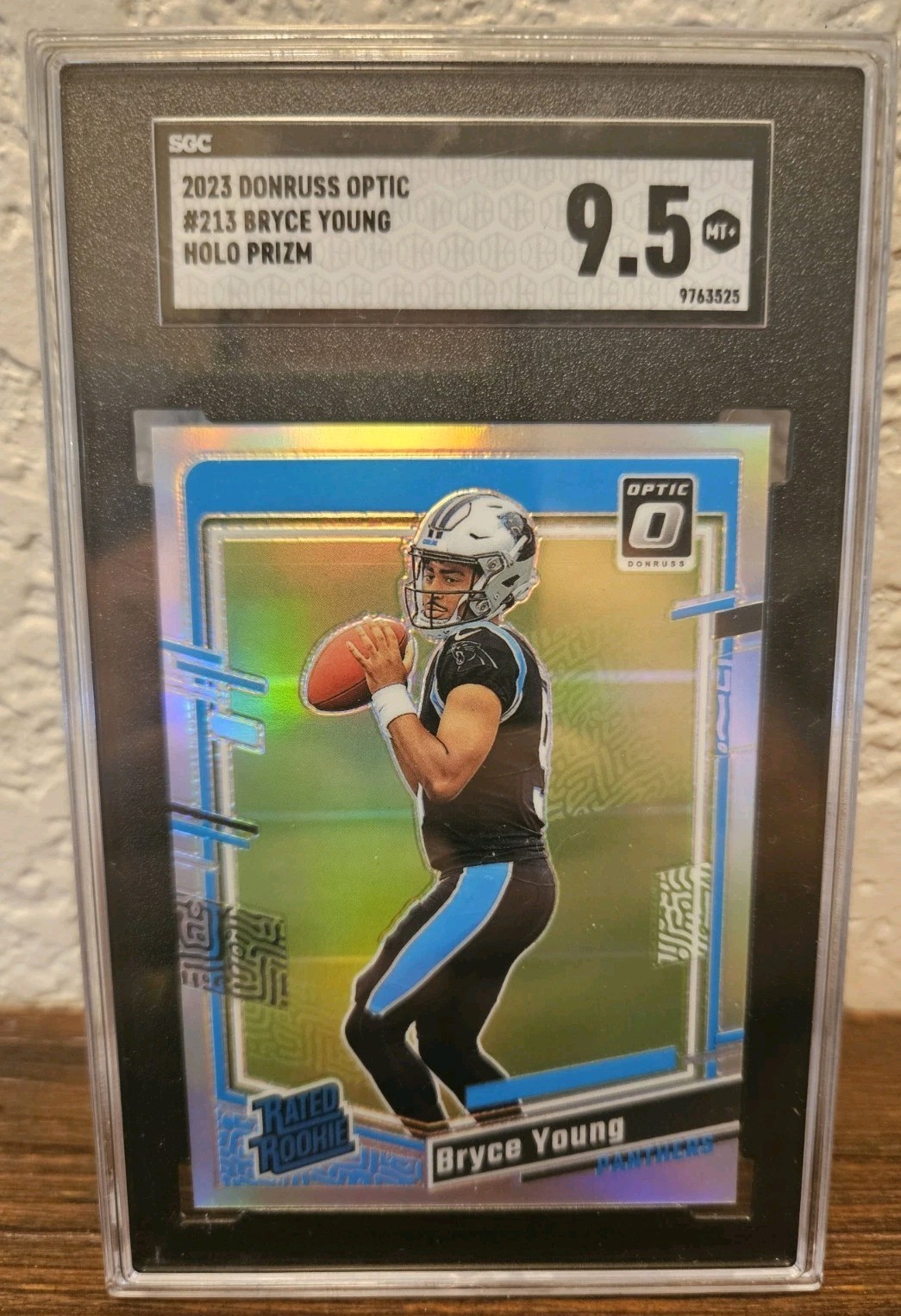 2023 Panini Donruss Optic Bryce Young #213 Rated Rookie Holo Prizm SGC 9.5