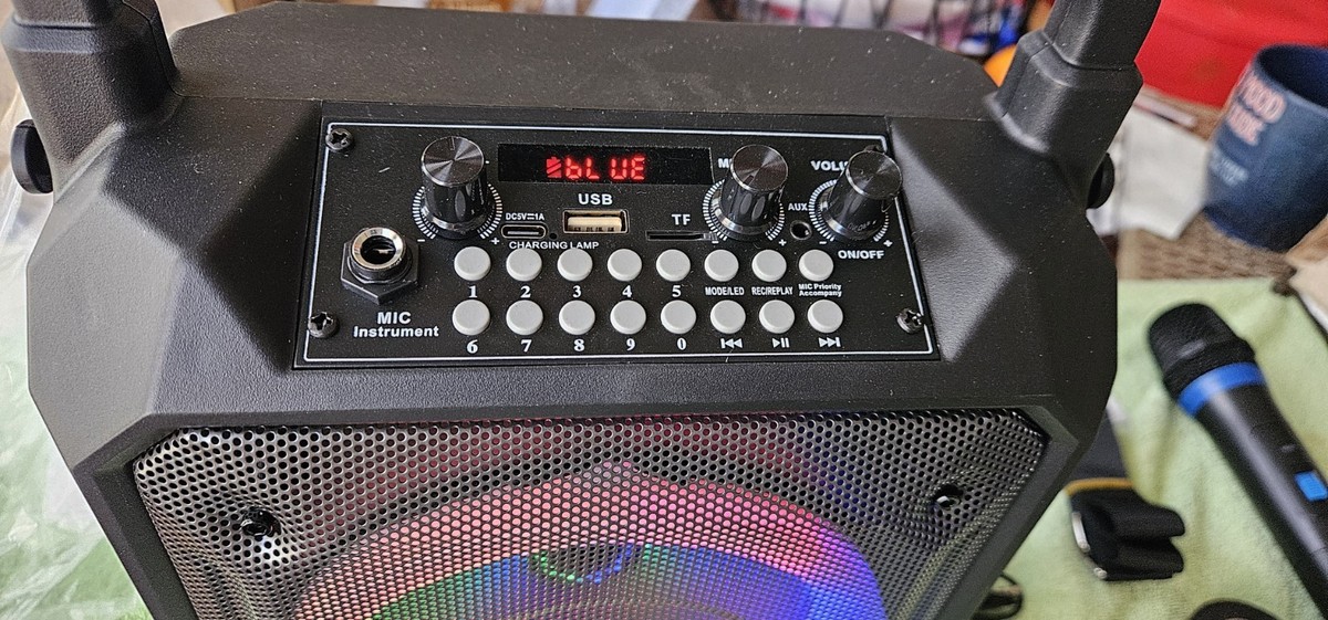 JYX T17T Karaoke Machine Bluetooth 2 Mics Subwoofer Volume
