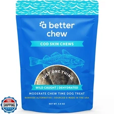A Better CHEW – Wild Caught Cod Skin Dog Treats | Sourced and Made in The USA