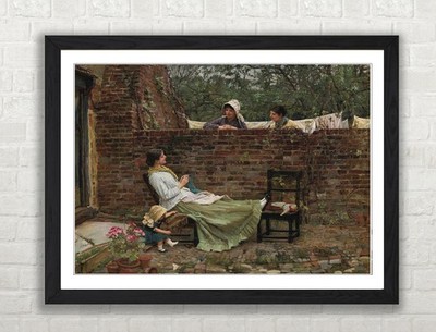 The Gossip by John William Waterhouse Framed Print