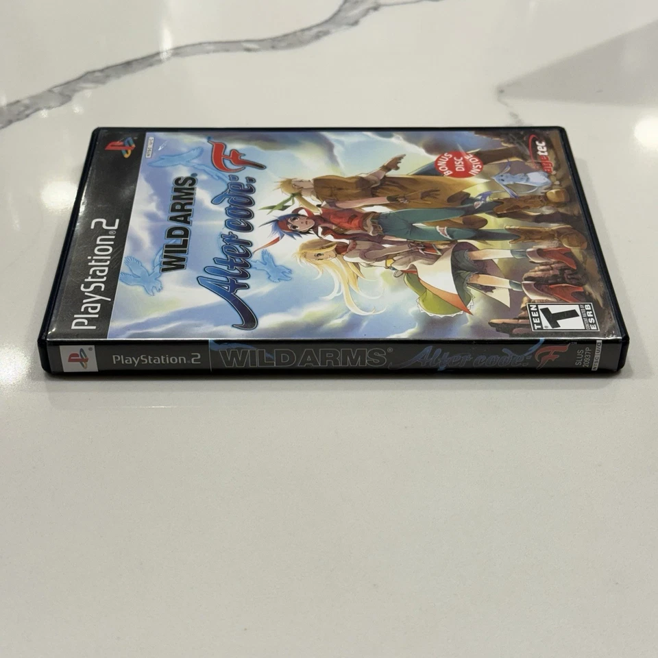 Wild Arms: Alter Code F (PlayStation 2 PS2, 2005) VGC Disc Complete CIB Manual - Image 2 of 4