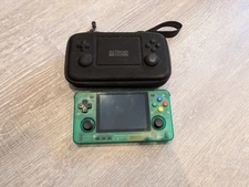 Retroid Pocket 2S Handheld with Case - Transparent Green - Excellent Condition 