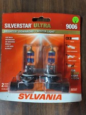 Sylvania 9006 Silverstar Ultra High Performance Headlight Bulbs 2-pack Fast Ship