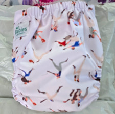 Babies Reusable Cloth Diaper One Size Fits Most Multicolor Sports Snap